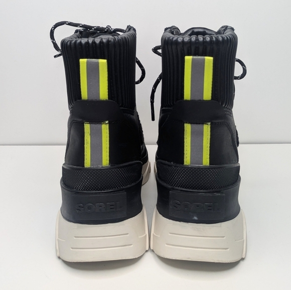 Sorel Brex Leather Suede Black Lace Up Boots Hiking Walking Women's Size 7.5 - Picture 6 of 9